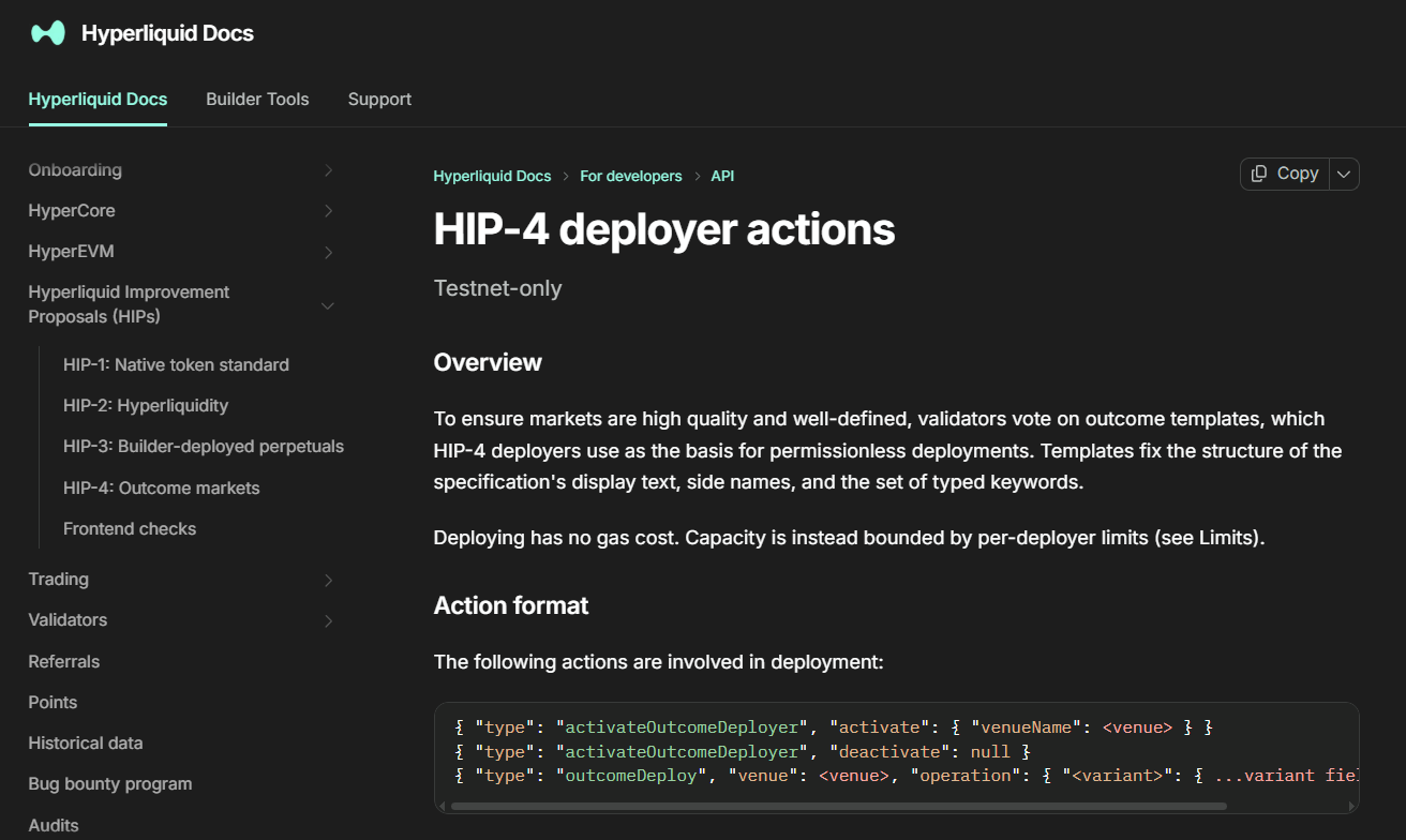 Hip-4 Deployer actions official snapshot
